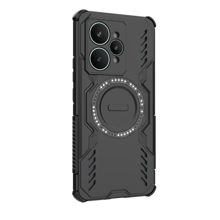 For Realme 15 5G Global Butterfly Armor MagSafe Magnetic Ring Shockproof Phone Case