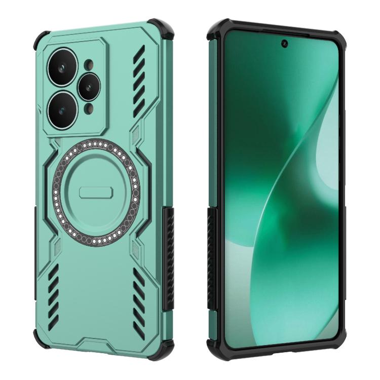 For Realme 15 5G Global Butterfly Armor MagSafe Magnetic Ring Shockproof Phone Case