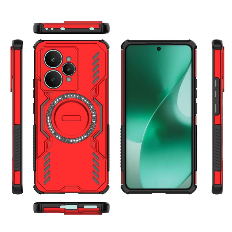 For Realme 15 5G Global Butterfly Armor MagSafe Magnetic Ring Shockproof Phone Case
