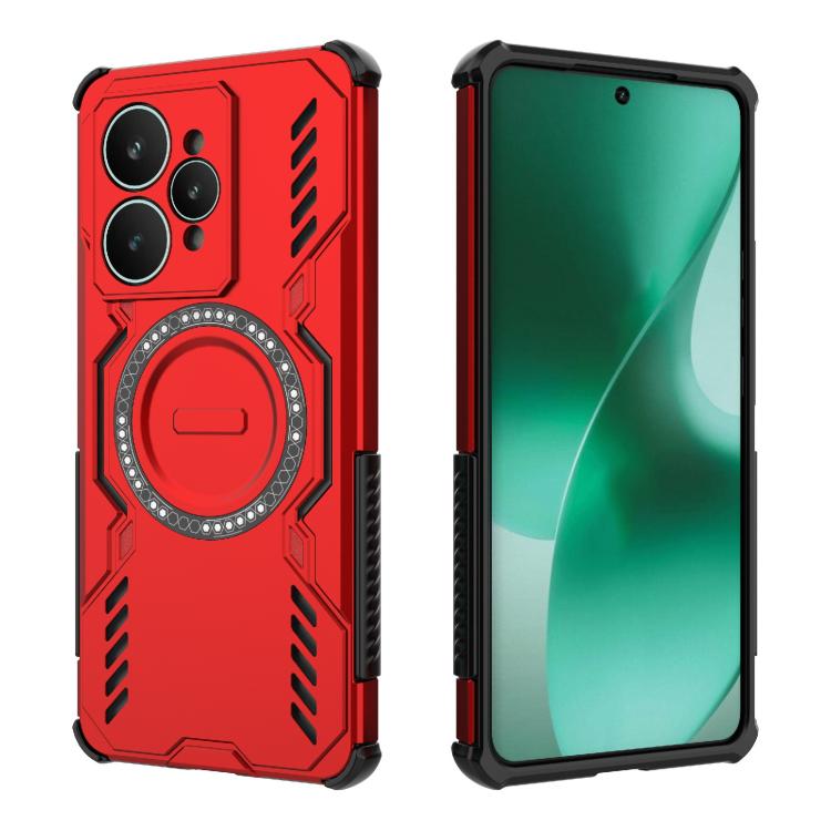 For Realme 15 5G Global Butterfly Armor MagSafe Magnetic Ring Shockproof Phone Case