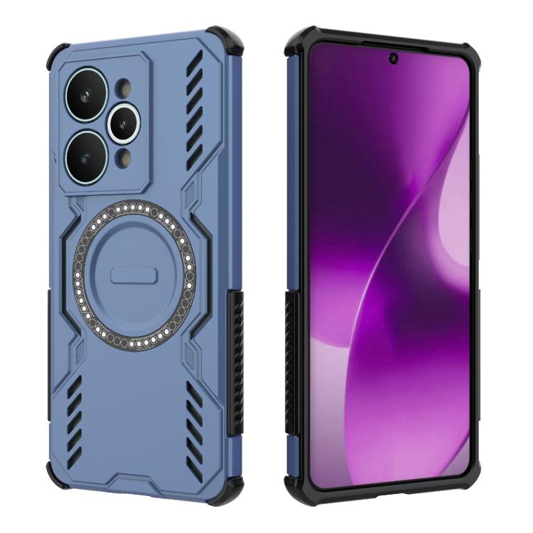 For Realme 15 Pro 5G Global Butterfly Armor MagSafe Magnetic Ring Shockproof Phone Case