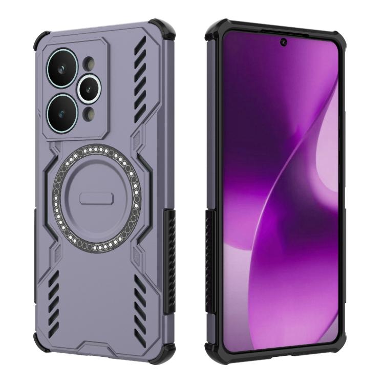 For Realme 15 Pro 5G Global Butterfly Armor MagSafe Magnetic Ring Shockproof Phone Case