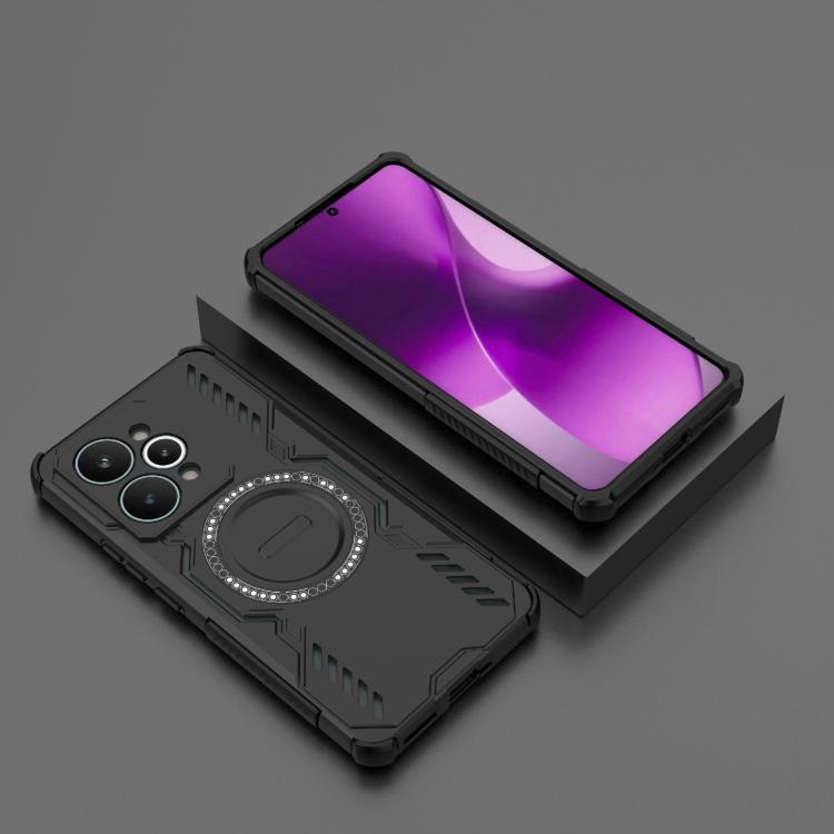 For Realme 15 Pro 5G Global Butterfly Armor MagSafe Magnetic Ring Shockproof Phone Case