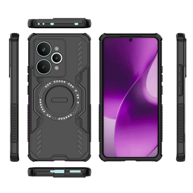 For Realme 15 Pro 5G Global Butterfly Armor MagSafe Magnetic Ring Shockproof Phone Case