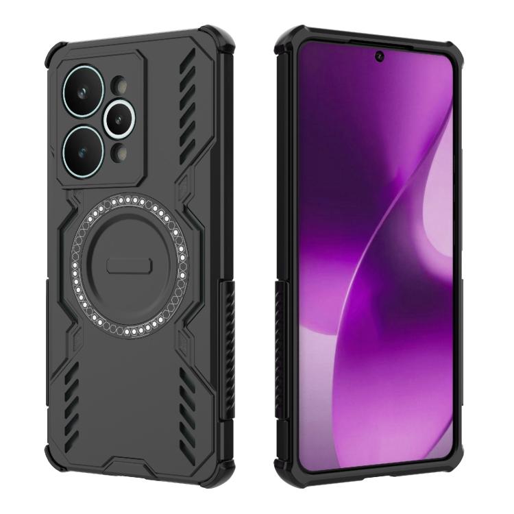 For Realme 15 Pro 5G Global Butterfly Armor MagSafe Magnetic Ring Shockproof Phone Case