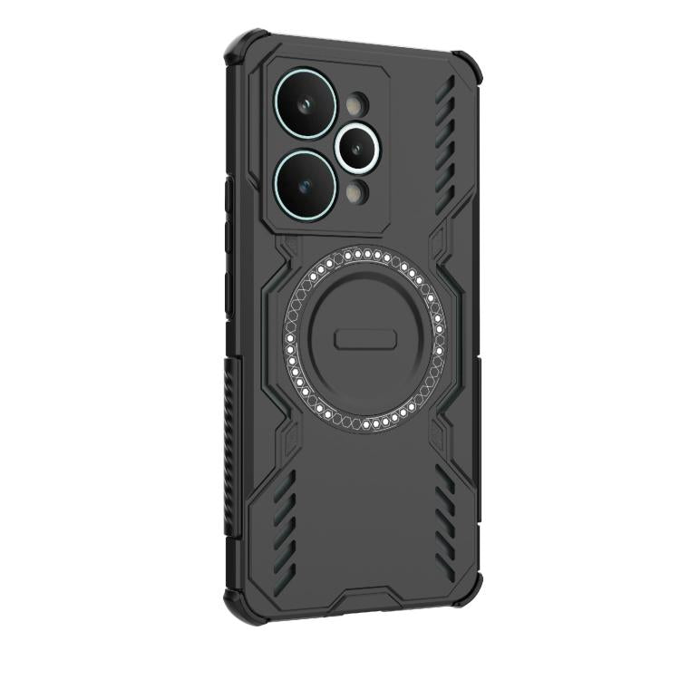 For Realme 15 Pro 5G Global Butterfly Armor MagSafe Magnetic Ring Shockproof Phone Case