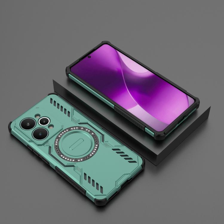 For Realme 15 Pro 5G Global Butterfly Armor MagSafe Magnetic Ring Shockproof Phone Case