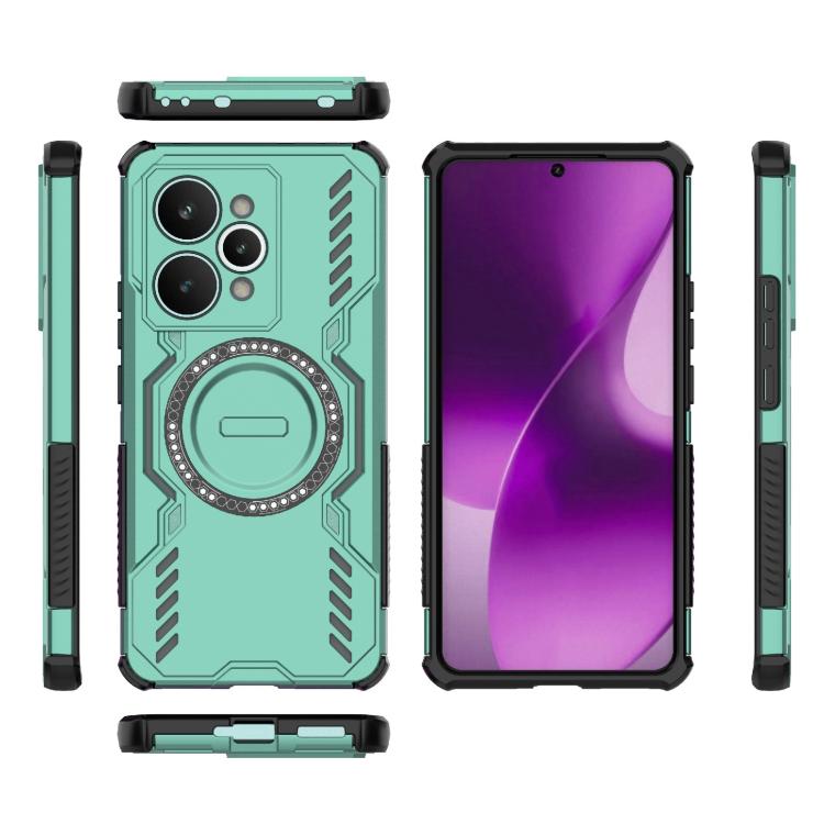 For Realme 15 Pro 5G Global Butterfly Armor MagSafe Magnetic Ring Shockproof Phone Case