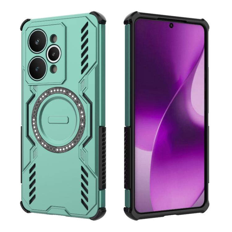For Realme 15 Pro 5G Global Butterfly Armor MagSafe Magnetic Ring Shockproof Phone Case