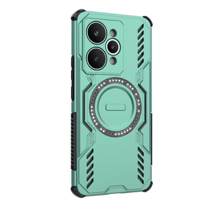 For Realme 15 Pro 5G Global Butterfly Armor MagSafe Magnetic Ring Shockproof Phone Case