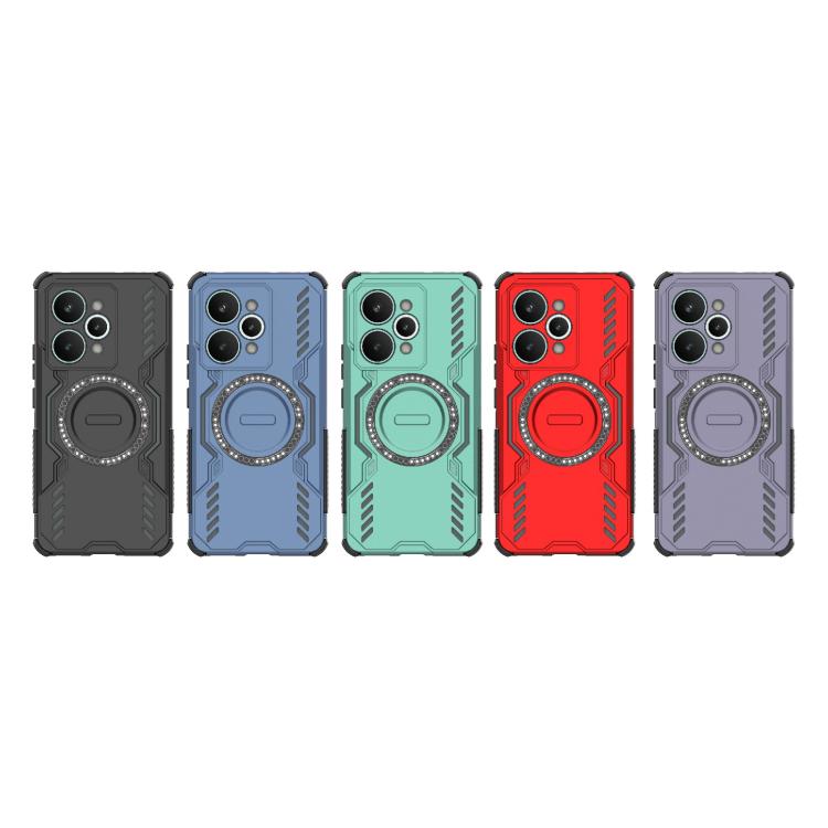 For Realme 15 Pro 5G Global Butterfly Armor MagSafe Magnetic Ring Shockproof Phone Case