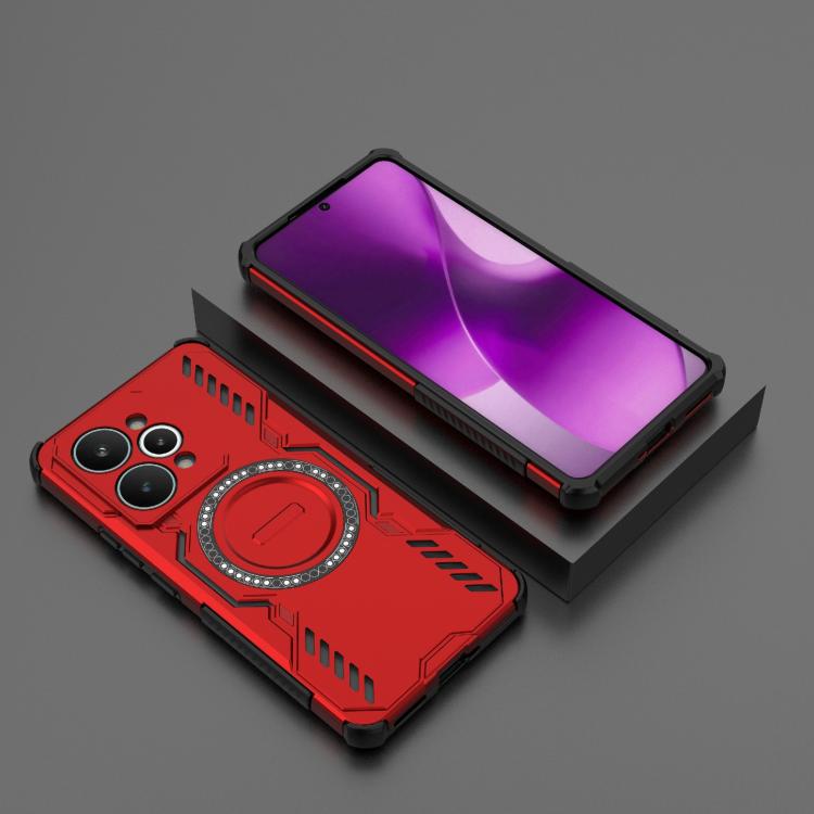 For Realme 15 Pro 5G Global Butterfly Armor MagSafe Magnetic Ring Shockproof Phone Case