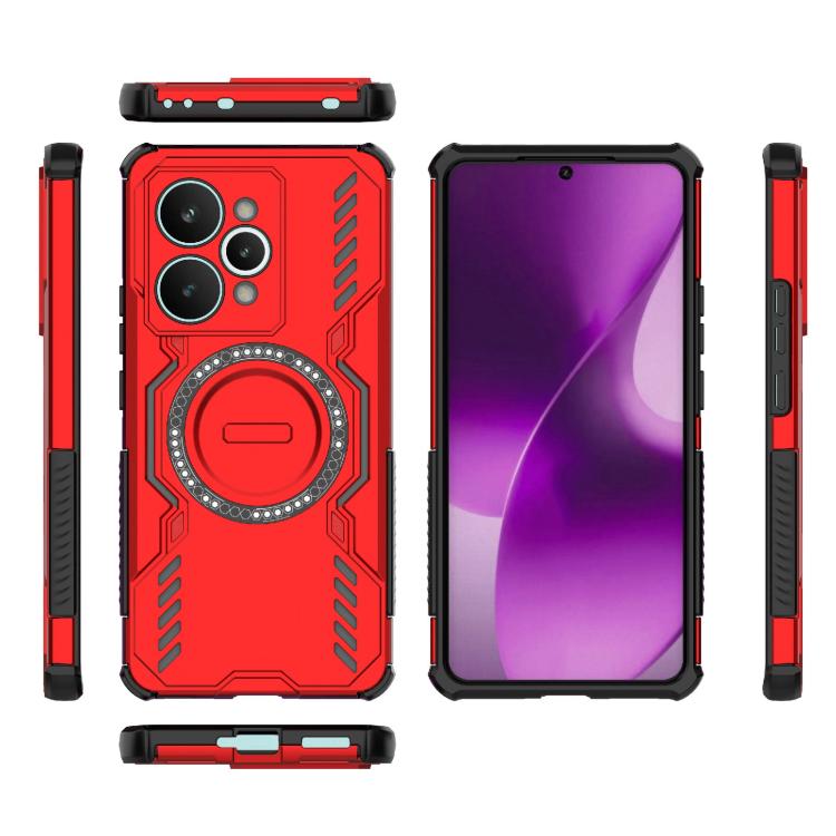 For Realme 15 Pro 5G Global Butterfly Armor MagSafe Magnetic Ring Shockproof Phone Case