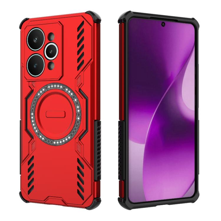 For Realme 15 Pro 5G Global Butterfly Armor MagSafe Magnetic Ring Shockproof Phone Case