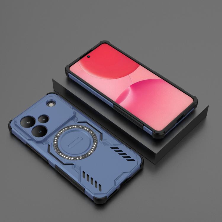 For Realme P4 5G India Butterfly Armor MagSafe Magnetic Ring Shockproof Phone Case