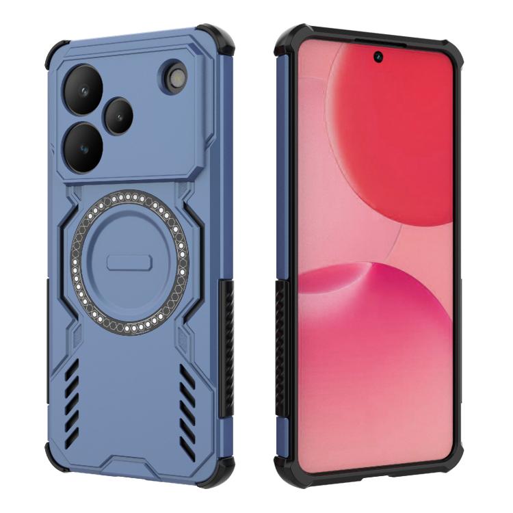 For Realme P4 5G India Butterfly Armor MagSafe Magnetic Ring Shockproof Phone Case