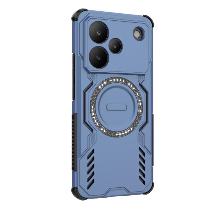 For Realme P4 5G India Butterfly Armor MagSafe Magnetic Ring Shockproof Phone Case