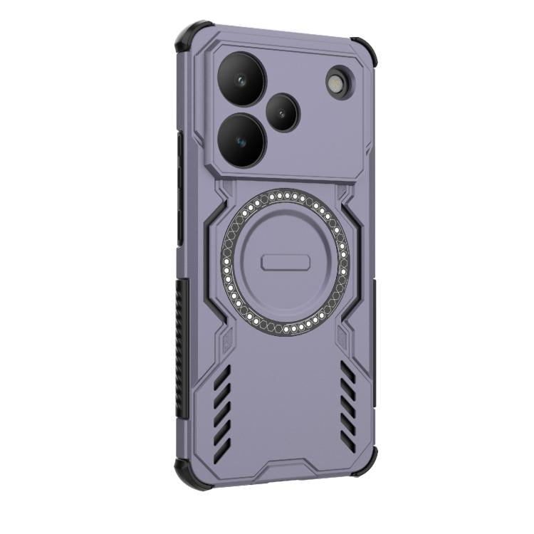 For Realme P4 5G India Butterfly Armor MagSafe Magnetic Ring Shockproof Phone Case