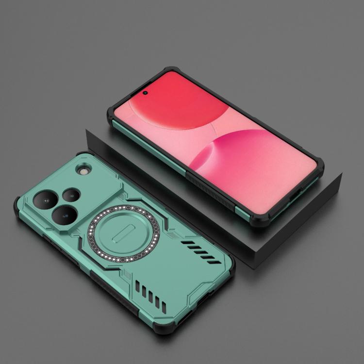 For Realme P4 5G India Butterfly Armor MagSafe Magnetic Ring Shockproof Phone Case