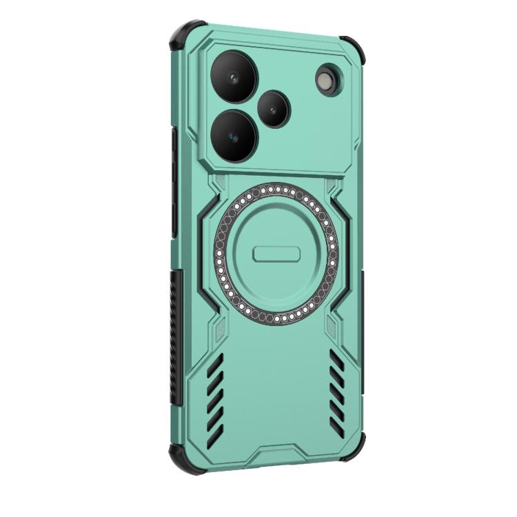 For Realme P4 5G India Butterfly Armor MagSafe Magnetic Ring Shockproof Phone Case