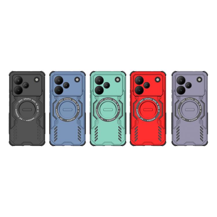 For Realme P4 5G India Butterfly Armor MagSafe Magnetic Ring Shockproof Phone Case