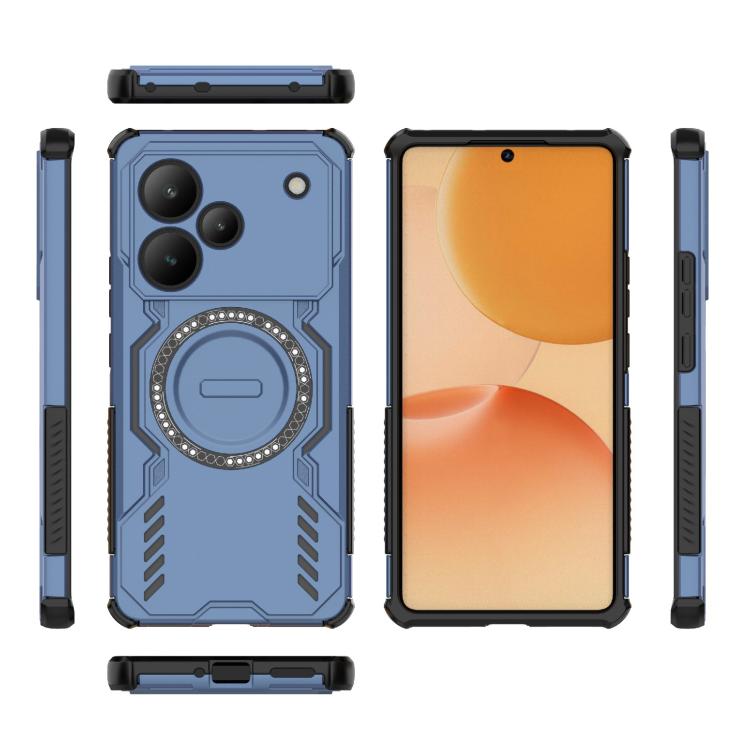 For Realme P4 Pro 5G India Butterfly Armor MagSafe Magnetic Ring Shockproof Phone Case