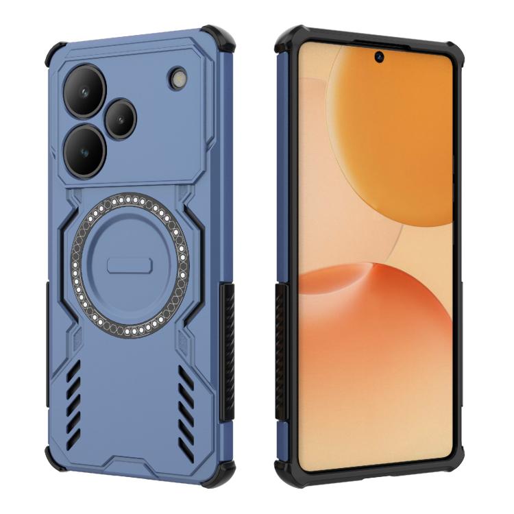 For Realme P4 Pro 5G India Butterfly Armor MagSafe Magnetic Ring Shockproof Phone Case