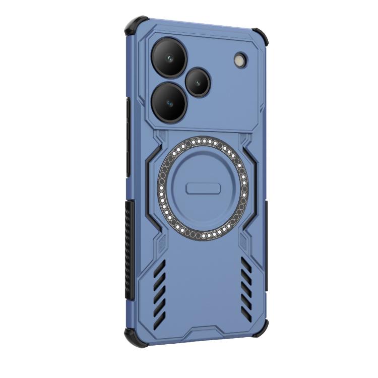 For Realme P4 Pro 5G India Butterfly Armor MagSafe Magnetic Ring Shockproof Phone Case