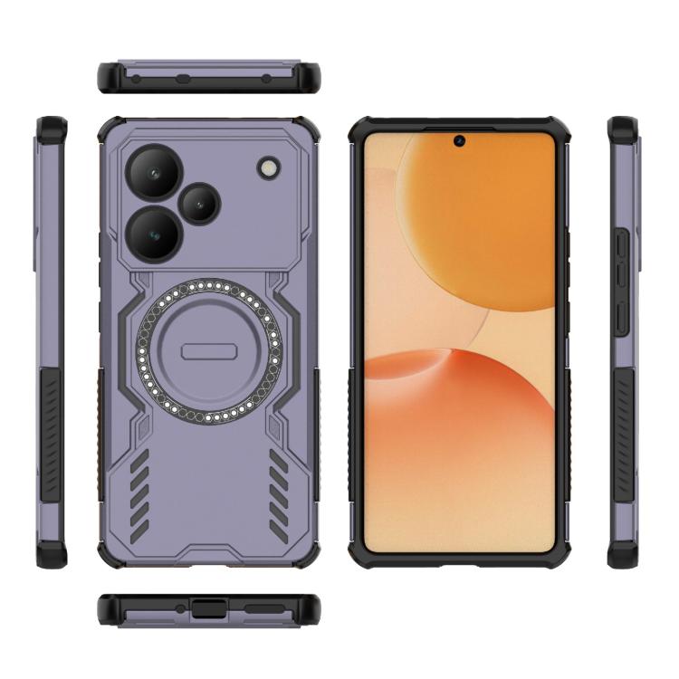 For Realme P4 Pro 5G India Butterfly Armor MagSafe Magnetic Ring Shockproof Phone Case