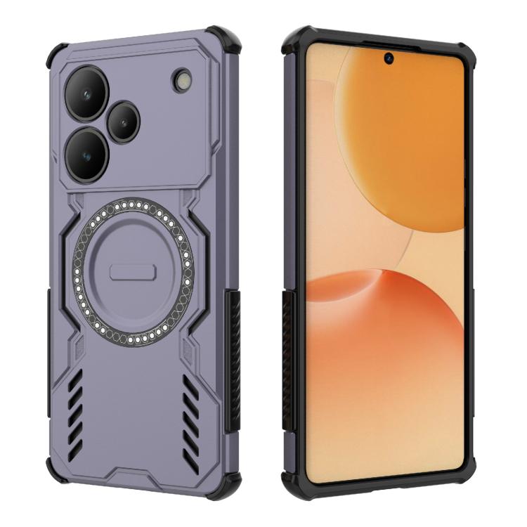 For Realme P4 Pro 5G India Butterfly Armor MagSafe Magnetic Ring Shockproof Phone Case