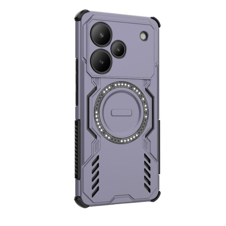 For Realme P4 Pro 5G India Butterfly Armor MagSafe Magnetic Ring Shockproof Phone Case