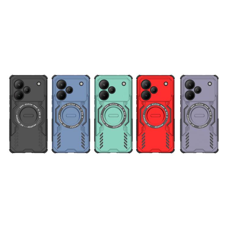 For Realme P4 Pro 5G India Butterfly Armor MagSafe Magnetic Ring Shockproof Phone Case