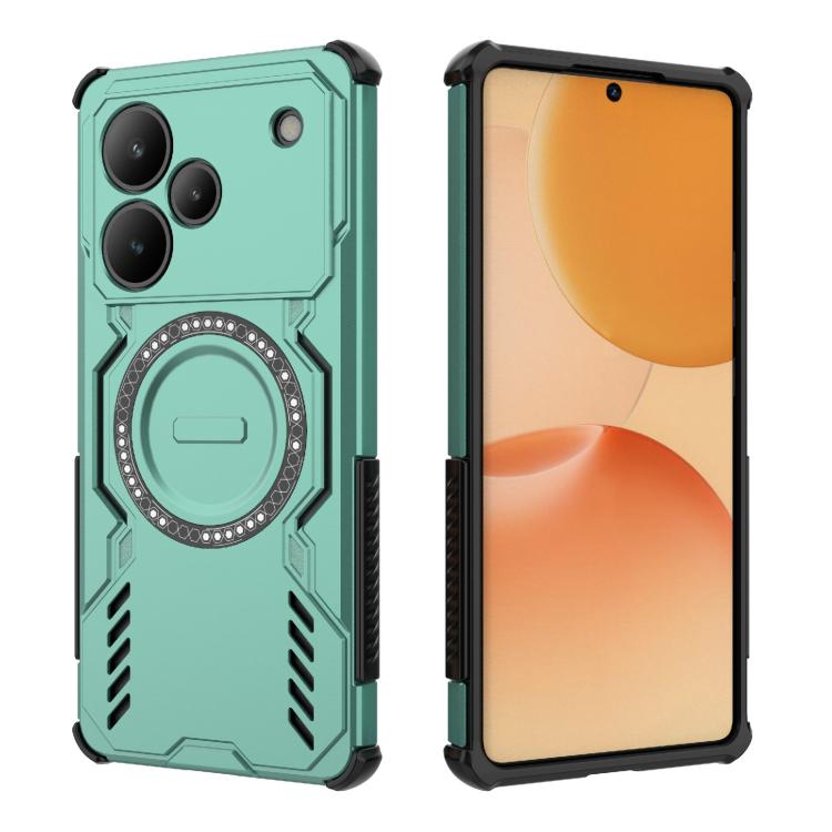 For Realme P4 Pro 5G India Butterfly Armor MagSafe Magnetic Ring Shockproof Phone Case