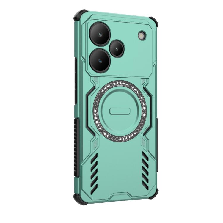 For Realme P4 Pro 5G India Butterfly Armor MagSafe Magnetic Ring Shockproof Phone Case