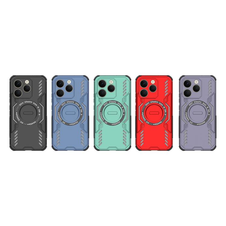 For Realme 15T 5G Global Butterfly Armor MagSafe Magnetic Ring Shockproof Phone Case