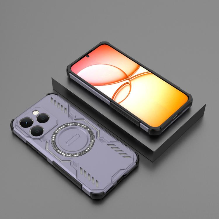 For Realme 15T 5G Global Butterfly Armor MagSafe Magnetic Ring Shockproof Phone Case