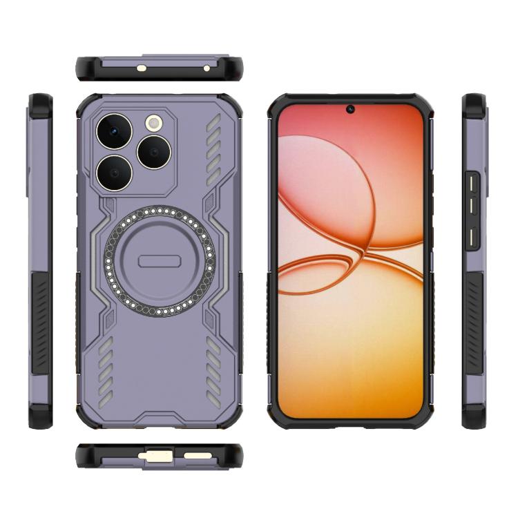 For Realme 15T 5G Global Butterfly Armor MagSafe Magnetic Ring Shockproof Phone Case