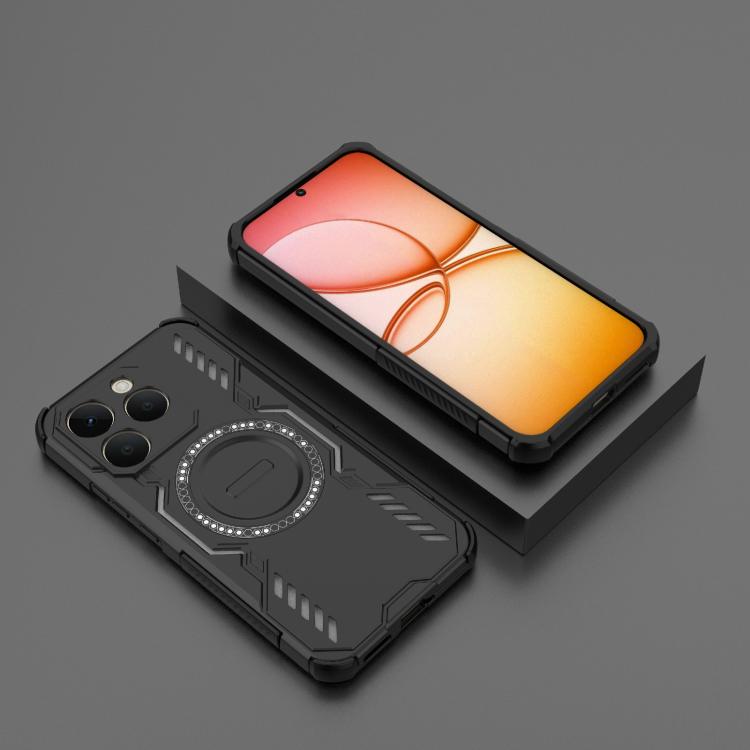 For Realme 15T 5G Global Butterfly Armor MagSafe Magnetic Ring Shockproof Phone Case