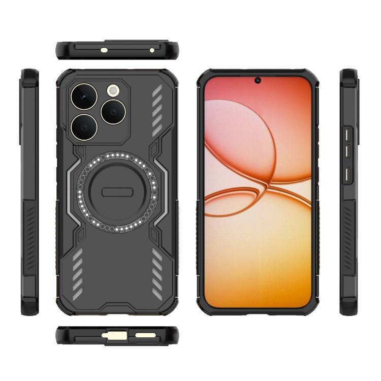 For Realme 15T 5G Global Butterfly Armor MagSafe Magnetic Ring Shockproof Phone Case
