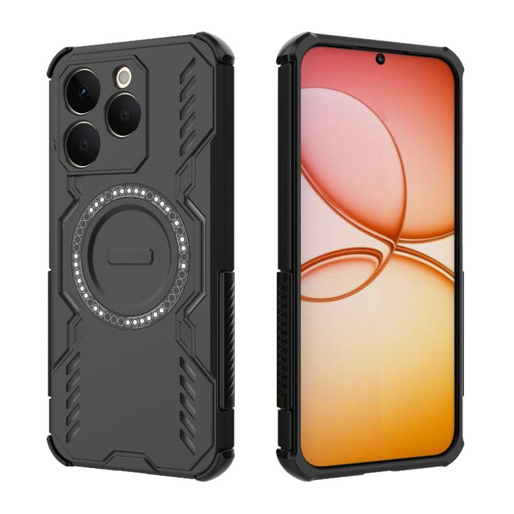 For Realme 15T 5G Global Butterfly Armor MagSafe Magnetic Ring Shockproof Phone Case