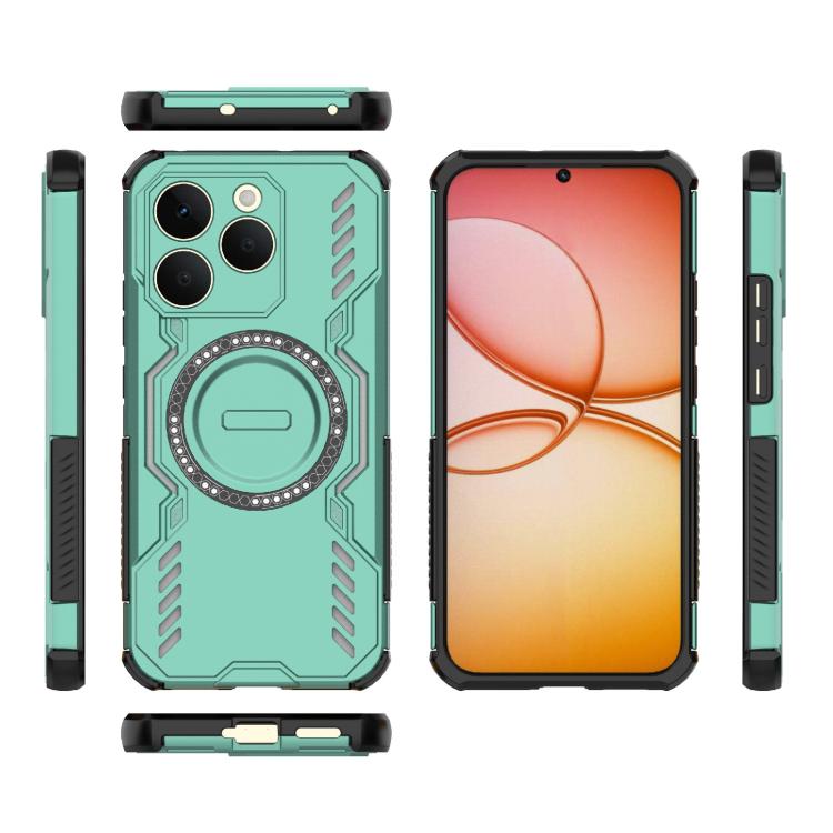 For Realme 15T 5G Global Butterfly Armor MagSafe Magnetic Ring Shockproof Phone Case