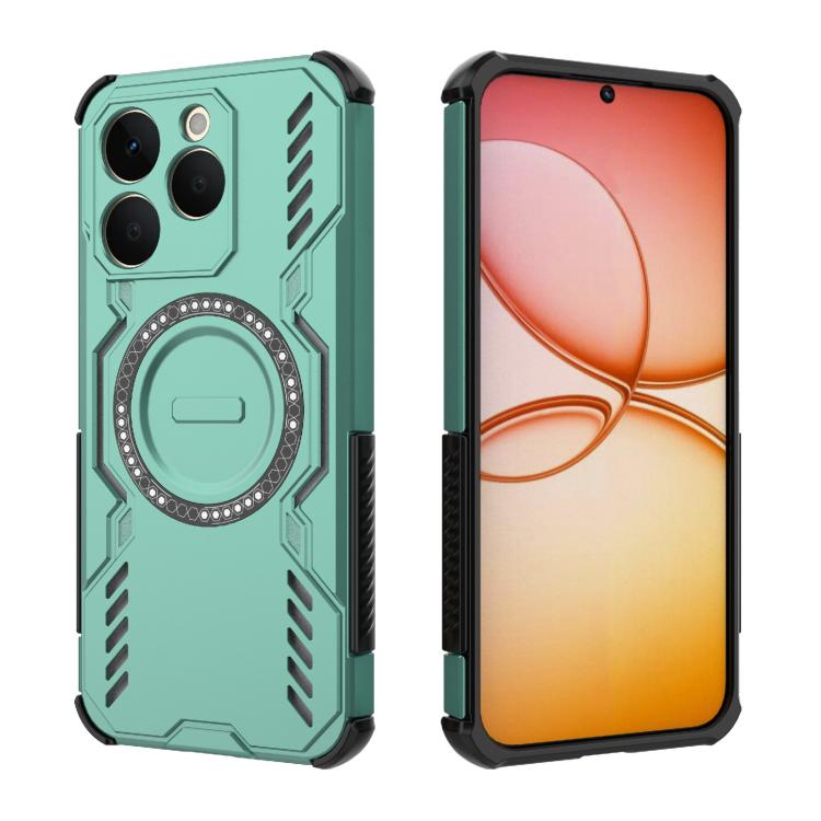 For Realme 15T 5G Global Butterfly Armor MagSafe Magnetic Ring Shockproof Phone Case