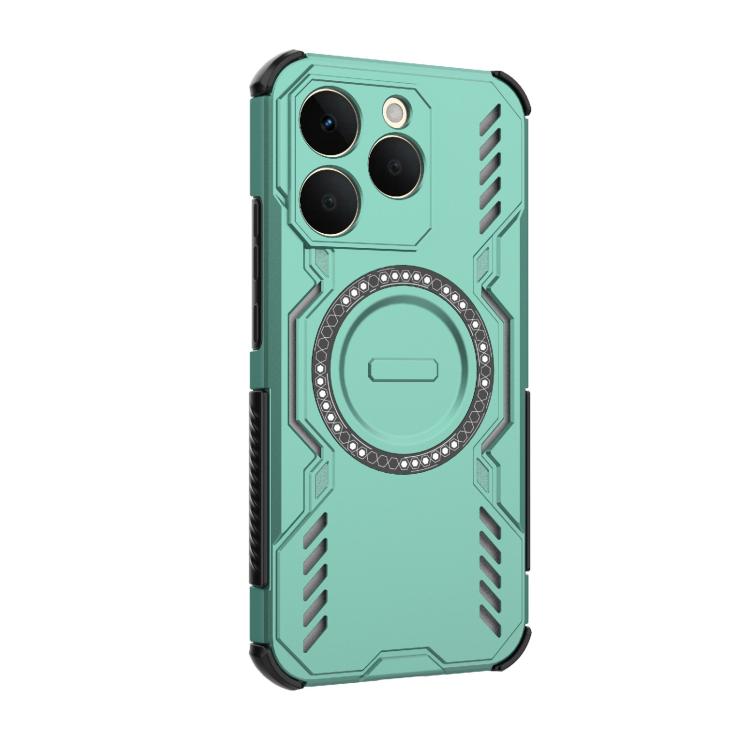 For Realme 15T 5G Global Butterfly Armor MagSafe Magnetic Ring Shockproof Phone Case