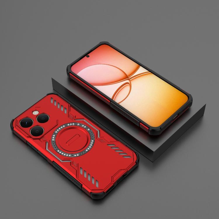 For Realme 15T 5G Global Butterfly Armor MagSafe Magnetic Ring Shockproof Phone Case