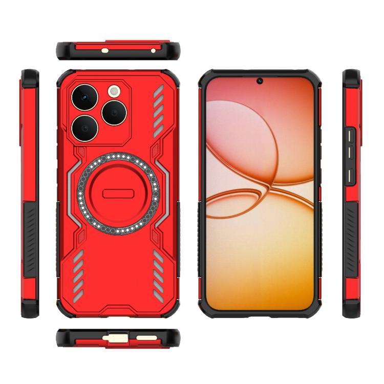 For Realme 15T 5G Global Butterfly Armor MagSafe Magnetic Ring Shockproof Phone Case