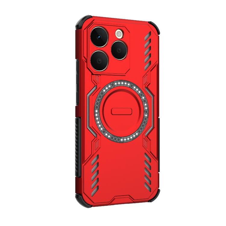 For Realme 15T 5G Global Butterfly Armor MagSafe Magnetic Ring Shockproof Phone Case