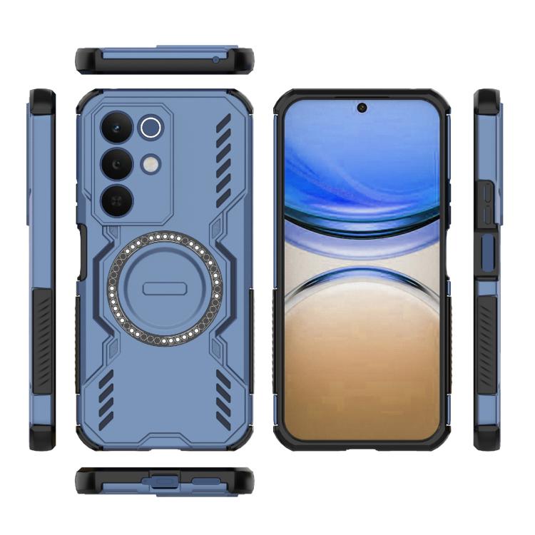 For Realme 15x 5G India Butterfly Armor MagSafe Magnetic Ring Shockproof Phone Case