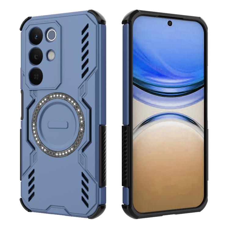 For Realme 15x 5G India Butterfly Armor MagSafe Magnetic Ring Shockproof Phone Case