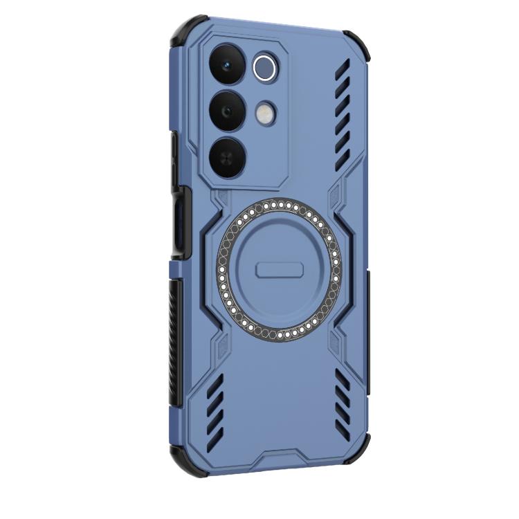 For Realme 15x 5G India Butterfly Armor MagSafe Magnetic Ring Shockproof Phone Case