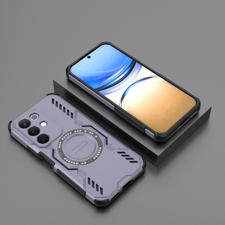 For Realme 15x 5G India Butterfly Armor MagSafe Magnetic Ring Shockproof Phone Case